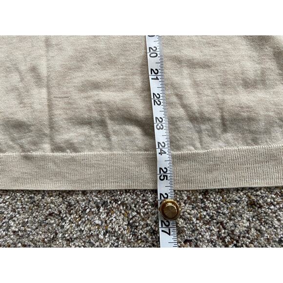 AG Adriano Goldschmied sz S Sweater Oversized 100% WOOL BOXY FIT Beige B25 - Picture 9 of 9